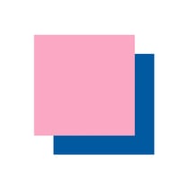 2 vinyles permanents Cricut 91 x 33 cm - bleu, rose clair