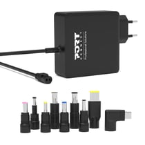 PORT Connect Alimentation universelle pour PC 8 embouts et USB-C jusqu’à 90W plug EU