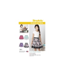 Patron Simplicity 8106 Jupe enfant taille n°fr 8.5-16.5