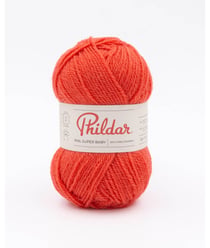 Pelote de laine à tricoter SUPER BABY - 25GR - Phildar - certifié Oeko-Tex Corail Rouge