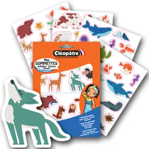 Gommettes géantes - Animaux - Multicolore - 60 pcs