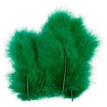 Duvet, dim. 5-12 cm, vert, 15 pièces/ 1 Pq.