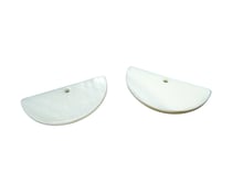 2 Sequins demi-lune en nacre naturelle - 30*15mm