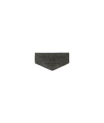 Ecussons Thermocollant Denim Homme en Cuir Véritable 3,5 x 6,5 cm - Mediac noir