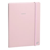 Carnet de notes - Pastel - Rose clair - Pages Lignées - 15x21 cm - Papier Clairefontaine blanc - Fabrication française -  Quo Vadis
