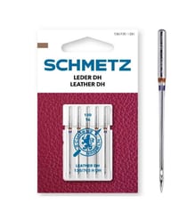 Aiguilles Universelles Cuir - Dimension 100/16 - 130/705H - 5 pces - SCHMETZ Rouge