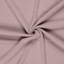 Tissu Jersey cotêlé uni Isandra Vieux rose