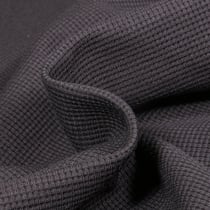 Tissu Jersey Nid d'abeille uni Noir - Au mètre