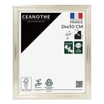 Cadre photo Julia blanc doré 24x30 cm