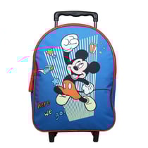 Sac à dos à roulettes 31 cm Disney Mickey Bleu - BAGTROTTER