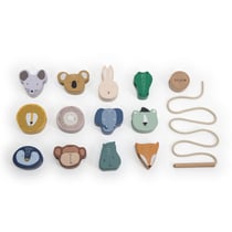 Perles en Bois Animaux 1er age - TRIXIE BABY - Beige