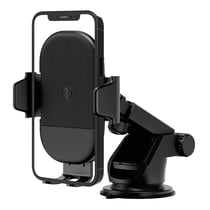 Support Auto Chargeur Qi Smartphone Fixation Pare-brise/Grille d'aération Akashi