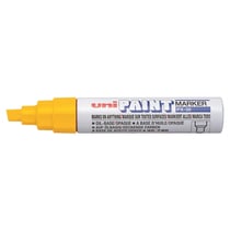 Marqueur PAINT Marker PX30 pointe biseautée large 4 - 8,5mm Jaune UNI-BALL