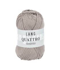Fil à tricoter 100% coton QUATTRO - Lang Yarns 139 Gris