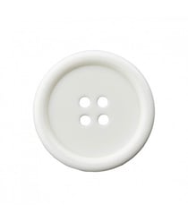 Carte de 4 boutons rebord 4 trous 15mm - Prym Blanc