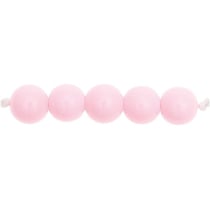 24 Perles rondes 10 mm - rose