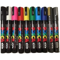Lot de 10 marqueurs Posca PC-5M  | pointe moyenne conique