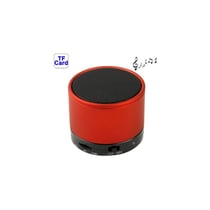 Mini Enceinte Bluetooth V2.1 Stéréo Pour Tous Téléphones Mobiles Support Mains-Libres Batterie Rechargeable Rouge YONIS