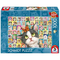 Puzzle 1000 pièces - Mimique de Chat - Schmidt Spiele