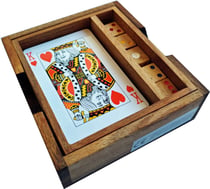 Coffret en bois Cartes et Dés