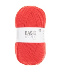 Pelote de laine à tricoter BASIC ACRYLIC CHUNKY - 100GR - Rico Design 004 Rouge