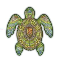 La Tortue Verte - Puzzle en bois - Boite en carton