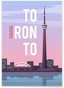 Affiche Toronto | A3 : 29,7x42cm