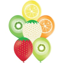 6 Ballons Fruits - Ø 30 cm