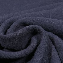 Tissu Viscose Lin lavé uni Bleu marine - Au mètre