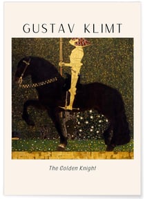 Affiche Gustav Klimt « The Golden Knight» | A3 : 29,7x42cm