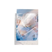 Sachet de 10 pochettes perforées polypropylène lisse haute qualité 9/100e - A4 - Cristal - x 10 - Exacompta