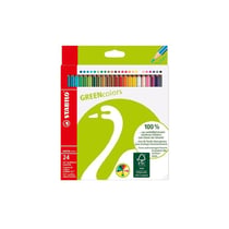 STABILO Crayon de couleur GREENcolors, étui carton de 24