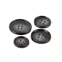 Lot de 6 boutons costume noir