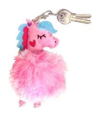 Kit porte-clés en fausse fourrure Licorne Activités enfant