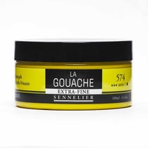 Gouache - Extra-fine - Jaune primaire - 574 - Sennelier - Pot de 100ml - Beaux-arts