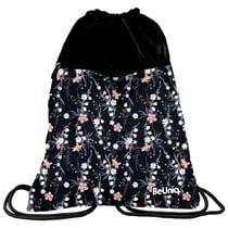 Sac piscine Fleurs 45 CM Rose et Gris