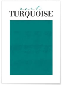 Poster Vert Turquoise | A3 : 29,7x42cm