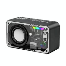 Enceinte Bluetooth Portable Son 3D Autonomie Longue LED 7 Couleurs Noir YONIS
