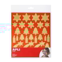 Gommettes métallisées Noel Doré x 88