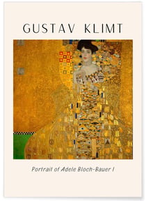 Affiche Gustav Klimt « Portrait of Adele Bloch-BauerI » | A3 : 29,7x42cm