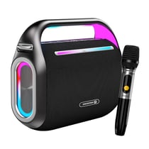 Swissten Enceinte Bluetooth avec Microphone Portable 120W Autonomie 15 Heures Noir