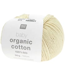 Pelote de coton Baby organic cotton - 100% BIO - Rico Design 11 Jaune Vanille