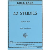 Partition musicale KREUTZER RODOLPHE - 42 Études - Violon - Rév. Ivan Galamian