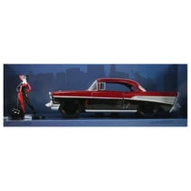 CHEVROLET BEL-AIR-HARD TOP 1957 avec figurine HARLEY QUINN