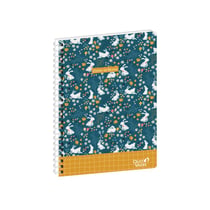 CAHIER DE TEXTES SPIRALÉ FR Animascot - 15x21 cm - Journalier