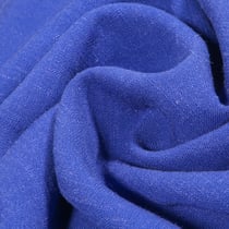 Tissu Viscose Lin lavé uni Bleu roi