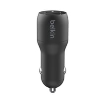 Belkin Chargeur Voiture Double USB-A 24W Universel BoostCharge Compact Noir