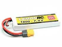 Batterie LiPo 2S LemonRC 1800mah - 7.4V (35C) XT60