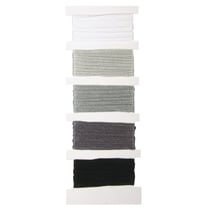 Fil en coton StitchetKnot, 5 couleurs chaque 10m en , gris granite