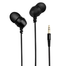 Écouteurs Smartphones Oreillettes Intra-Auriculaires Flexible Jack 3.5Mm Noir YONIS
